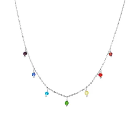 Collar Vidal&Vidal Baño Plata y Piedras Multicolor X2715140