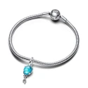 Charm Colgante Pandora Globo Cristal Murano Azul 792792C01