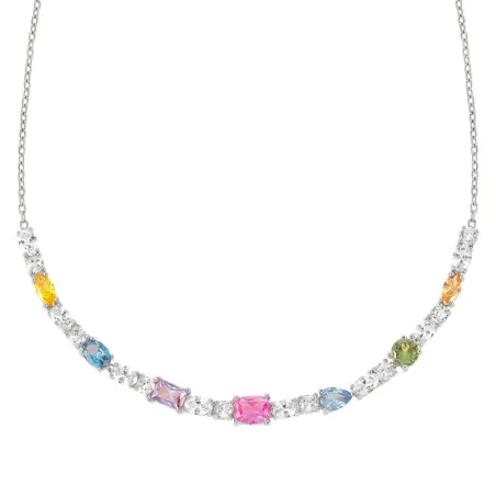 Collar Nomination Colour Wave Plata Baño Rodio y Circonitas Multicolor 149845/010