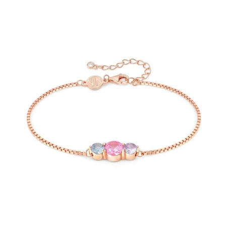 Pulsera Nomination Colour Wave Plata Baño Oro Rosa y 3 Circonitas Multicolor 149835/011