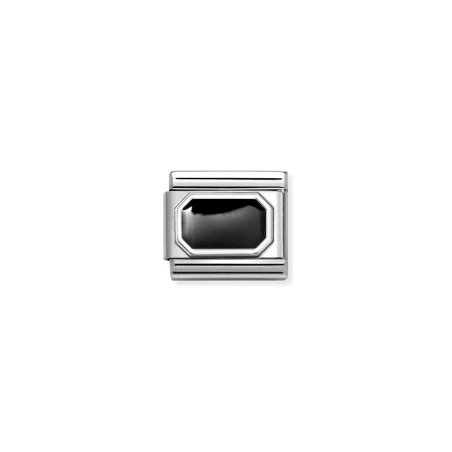 Composable CL PLACAS SIMBOLOS en acero, esmalte y plata 925 Rectangulo Redondeado
