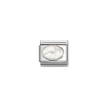 Composable Classic PIEDRAS DURAS en acero y plata 925 HOWLITE MATE