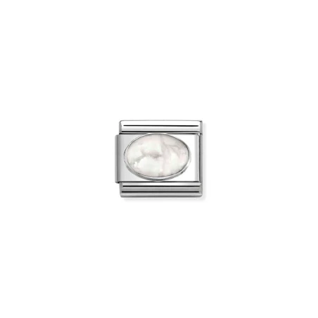 Composable Classic PIEDRAS DURAS en acero y plata 925 HOWLITE MATE