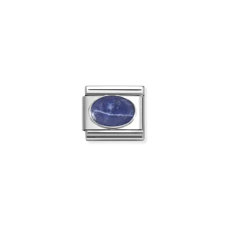 Composable Classic PIEDRAS DURAS en acero y plata 925 SODALITA MATE