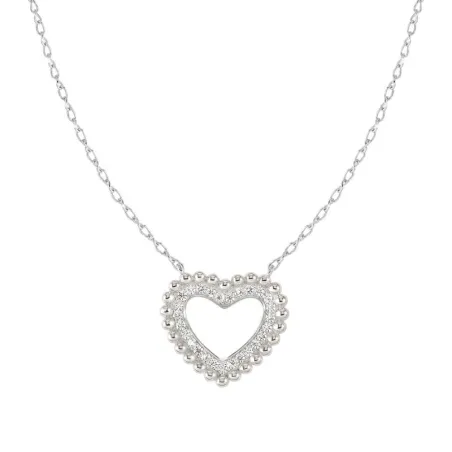 Gargantilla Nomination Lovecloud Corazón Plata Baño Rodio y Circonitas Blancas 240512/009
