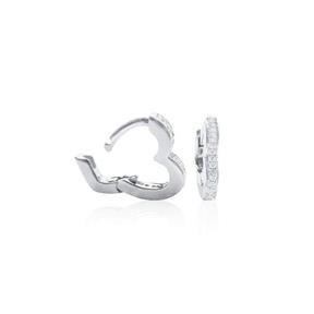 Pendientes Itemporality Secret Silver Mujer Corazón Plata Baño Rodio y Circonitas SEA-101-177-UU