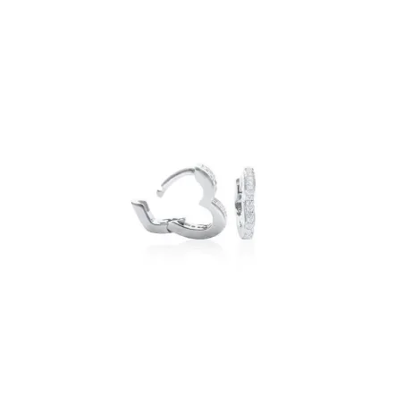 Pendientes Itemporality Secret Silver Mujer Corazón Plata Baño Rodio y Circonitas SEA-101-177-UU