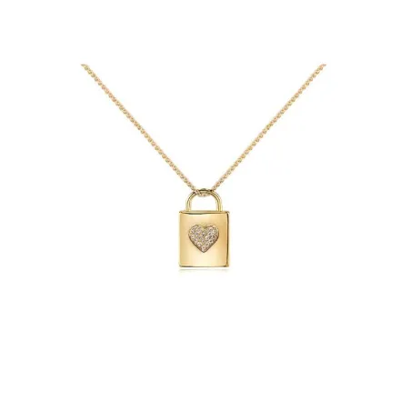 Gargantilla Itemporality Secrets Gold Mujer Candado Plata Baño Oro y Circonitas blancas SNL-201-027-UU