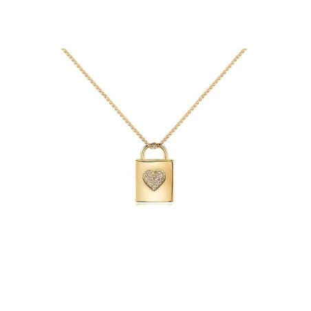Gargantilla Itemporality Secrets Gold Mujer Candado Plata Baño Oro y Circonitas blancas SNL-201-027-UU