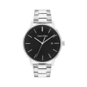 Reloj Calvin Klein Linked Hombre Plateado y Negro Analógico 25200053