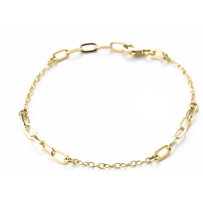 Pulsera Itemporality Plata Baño Oro Eslabones Ovalados SBR-200-089-UU