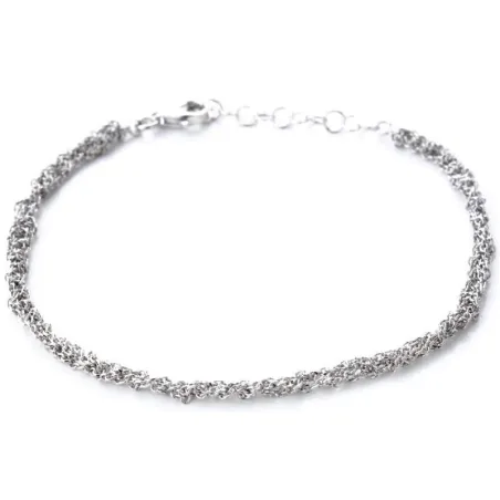 Pulsera Itemporality Plata Baño Rodio Cadena enroscada SBR-200-103-UU
