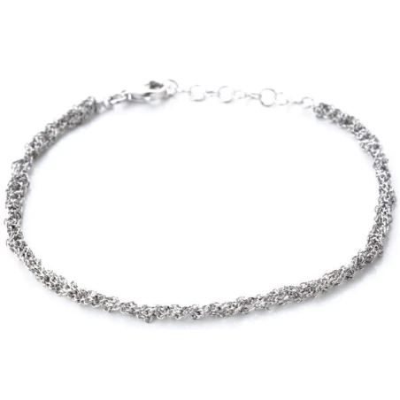 Pulsera Itemporality Plata Baño Rodio Cadena enroscada SBR-200-103-UU