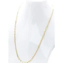 Collar Itemporality Anello Plata Baño Oro Eslabones Nudo y Rectangulares SNL-200-119-UU