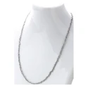 Collar Itemporality Anello Plata Baño Oro Cadena Cuerda Enroscada y bolitas SNL-200-135-UU