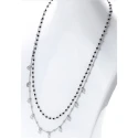 Collar Itemporality Fábula Plata Bolitas, Lunas y Onix Negro SNL-102-105-UU