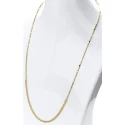 Collar Itemporality Fábula Plata Baño Oro Cadena Serpiente y Eslabones Cubanos SNL-200-111-UU