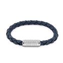 Pulsera Tommy Hilfiger Hombre Piel Trenzada Azul y Acero Inoxidable 2790480