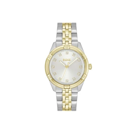 Reloj Boss Rhea Mujer Plateado y Dorado Analógico 1502700