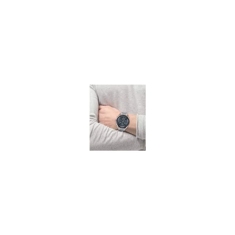 Reloj Boss Top Hombre Plateado y Azul Cronógrafo 1514093