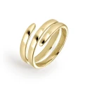 Anillo Itemporality Deborah Espiral Plata Baño Oro SRN-200-116
