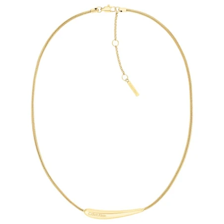 Collar Calvin Klein Elongated Drops Mujer Acero Baño Oro Amarillo 35000339