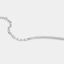 Pulsera Itemporality Deborah Plata Baño Rodio y Circonitas Blancas SBR-101-110-UU