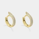 Pendientes Itemporality Deborah Criollas Plata Baño Oro y Circonitas Blancas SEA-201-353-UU