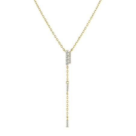 Gargantilla Itemporality Deborah Plata Baño Oro Amarillo y Circonitas blancas SNL-201-153-UU