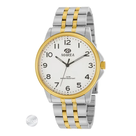 Reloj Marea Hombre Plateado y Dorado Analógico B36162/2