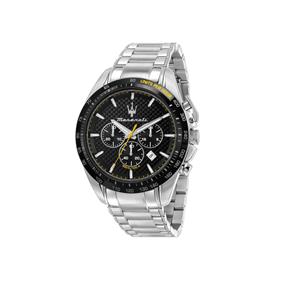 Reloj Maserati Traguardo Hombre Cronógrafo Plateado y Negro R8873612042 2