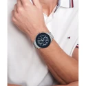 Reloj Tommy Hilfiger Clark Hombre Plateado y Azul Multifunción 1792080
