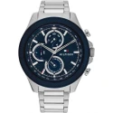 Reloj Tommy Hilfiger Clark Hombre Plateado y Azul Multifunción 1792080