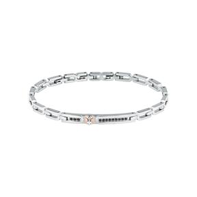 Pulsera Maserati Black Crystal Acero Inoxidable JM423AVD25