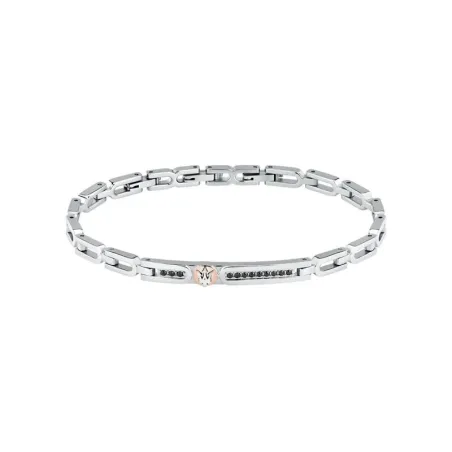Pulsera Maserati Black Crystal Acero Inoxidable JM423AVD25
