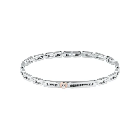 Pulsera Maserati Black Crystal Acero Inoxidable JM423AVD25