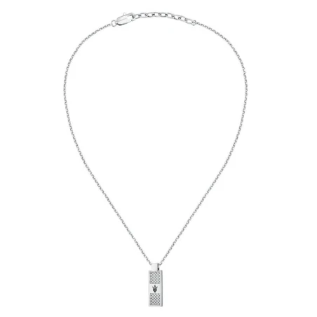 Collar Maserati Iconic Hombre Acero Inoxidable Plateado JM423AVD20
