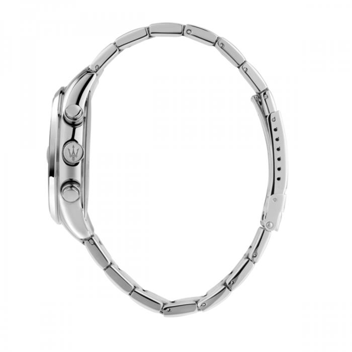 Reloj Maserati Attrazione Hombre Plateado y Negro Cronógrafo R8853151010