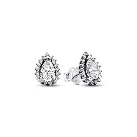 Pendientes Pandora halo Brillante Corte Pera 292834C01