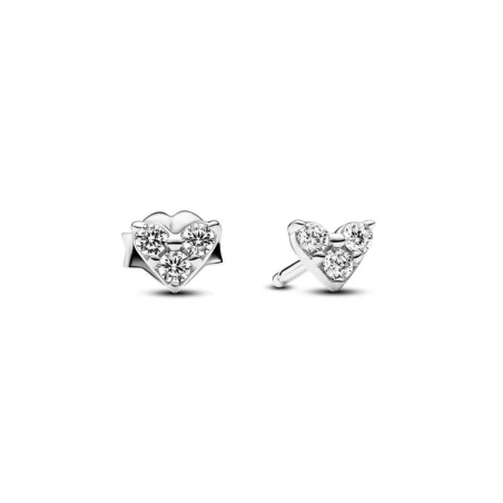 Pendientes Pandora Corazón Triple Gema 293003C01