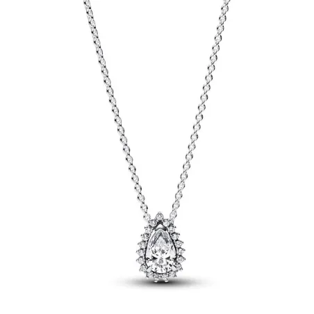 Gargantilla Pandora Halo Brillante Corte Pera 392832C01