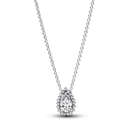Gargantilla Pandora Halo Brillante Corte Pera 392832C01