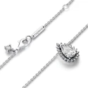 Gargantilla Pandora Halo Brillante Corte Pera 392832C01