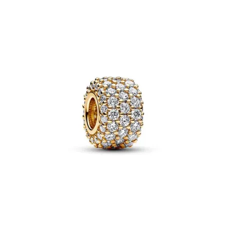 Charm Pandora Baño Oro Fila Triple Brillante Pavé 762820C01