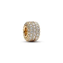 Charm Pandora Baño Oro Fila Triple Brillante Pavé 762820C01