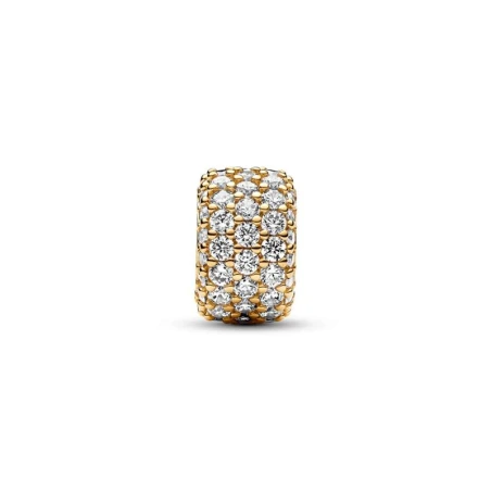 Charm Pandora Baño Oro Fila Triple Brillante Pavé 762820C01