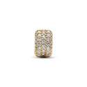 Charm Pandora Baño Oro Fila Triple Brillante Pavé 762820C01