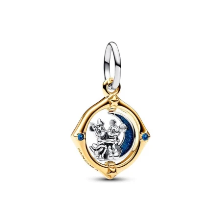 Charm Colgante Pandora Luna Giratoria Mickey Mouse y Minnie Mouse Disney 762955C01