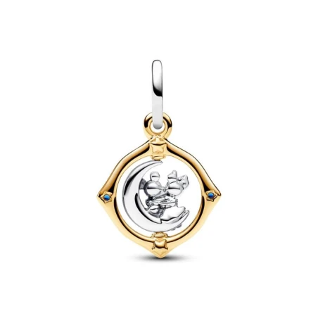 Charm Colgante Pandora Luna Giratoria Mickey Mouse y Minnie Mouse Disney 762955C01