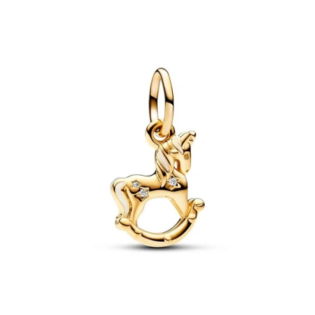 Charm Colgante Pandora Balancín Unicornio Baño Oro 762978C01